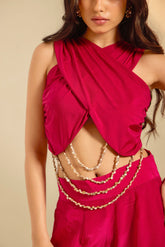 Fuchsia Flame Hot Pink Coord Set
